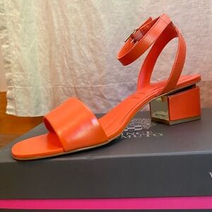 New in box! Vince Camuto block heel sandal.